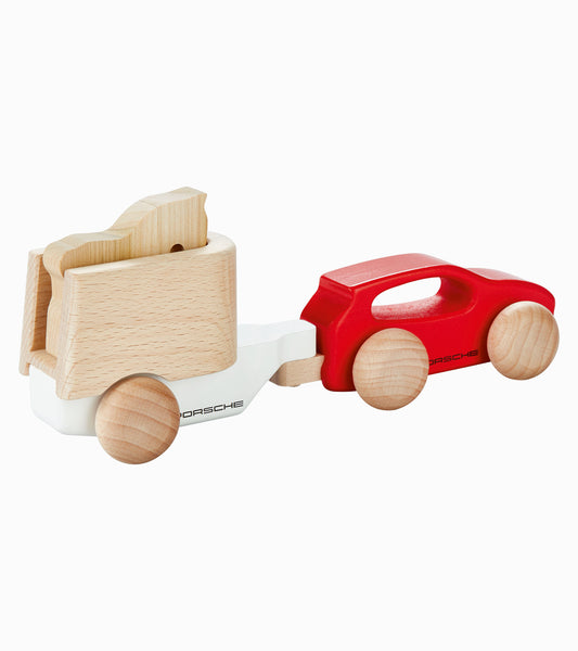 Cayenne Wooden Car with Horse Trailer
