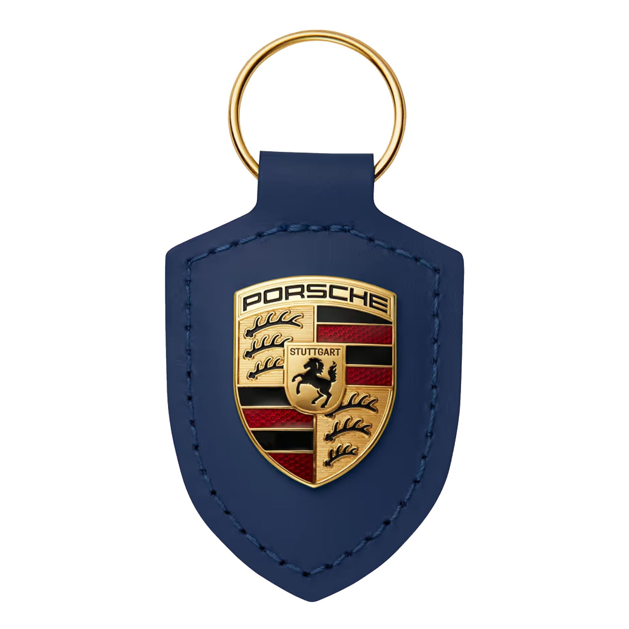 Porsche Crest Key Ring - Navy