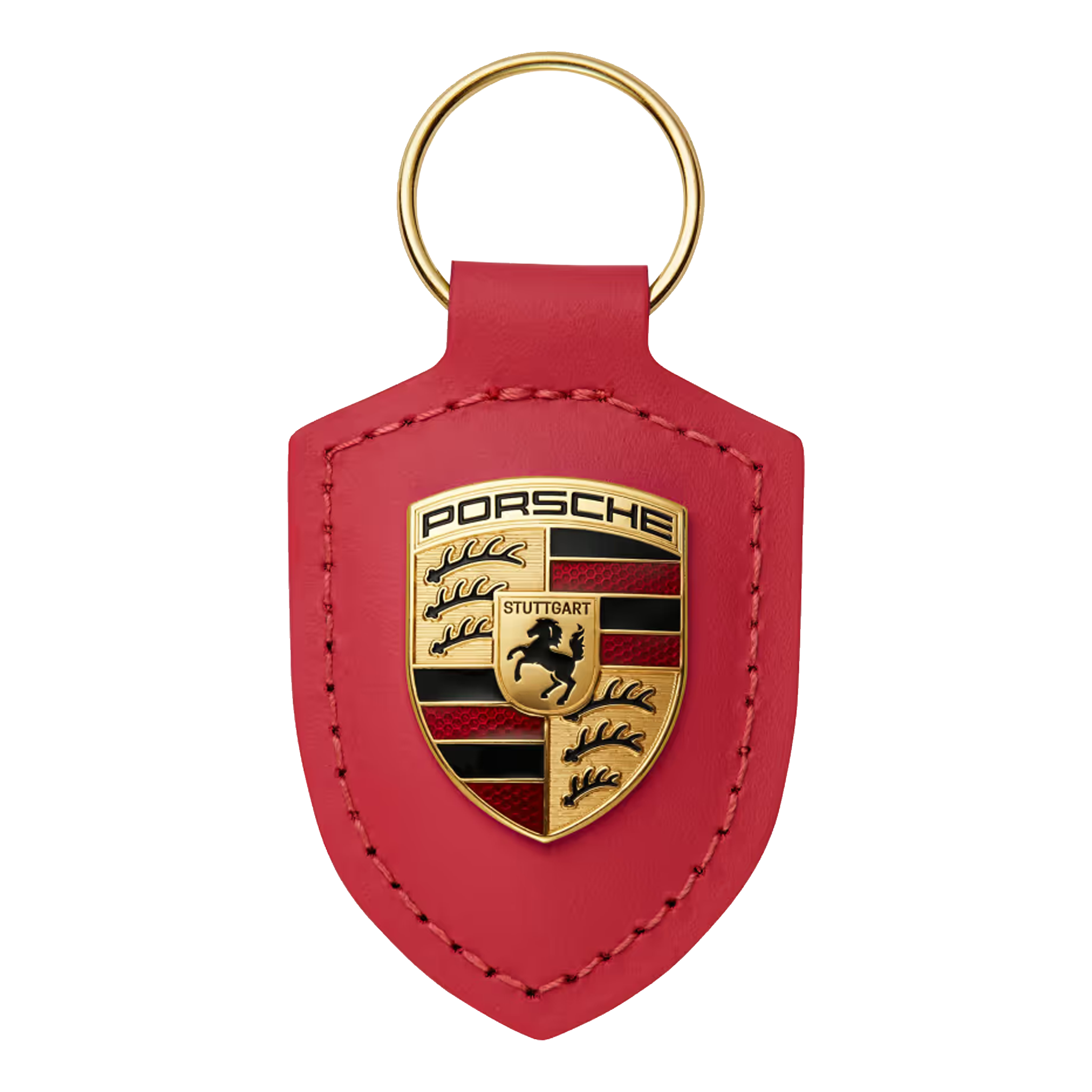 Porsche Crest Key Ring - Red