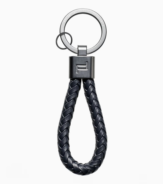 Key Ring Leather Cord - Dark Blue