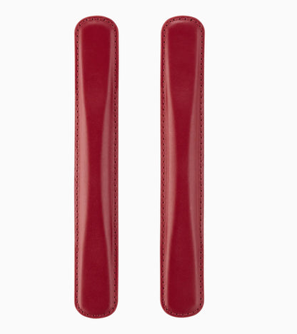 Leather Handle Set Carmine Red – Roadster Aluminium Trolley