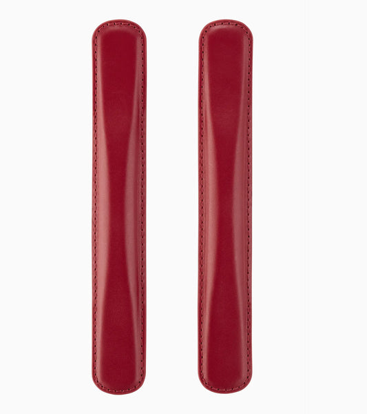 Leather Handle Set Carmine Red – Roadster Aluminium Trolley