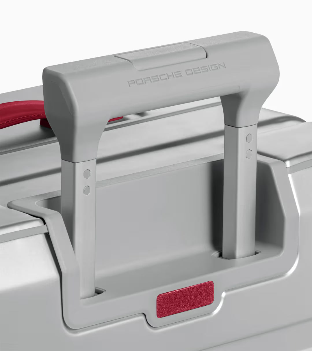 Leather Handle Set Carmine Red – Roadster Aluminium Trolley