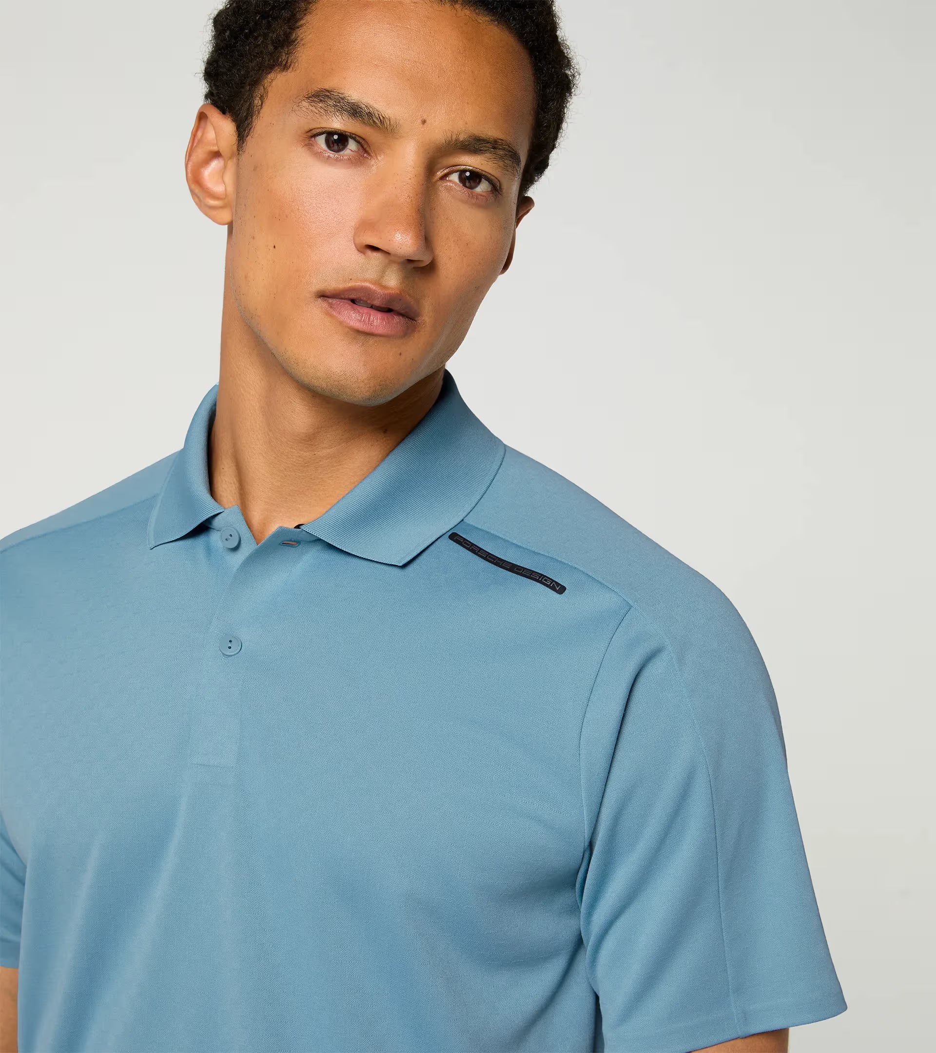 Sports-Tex Jacquard Polo Shirt Cloud Blue