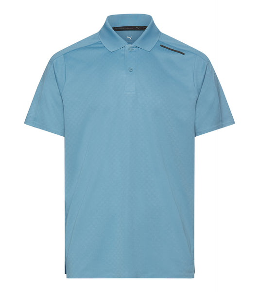 Sports-Tex Jacquard Polo Shirt Cloud Blue