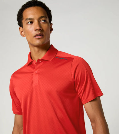 Sports-Tex Jacquard Polo Shirt Red