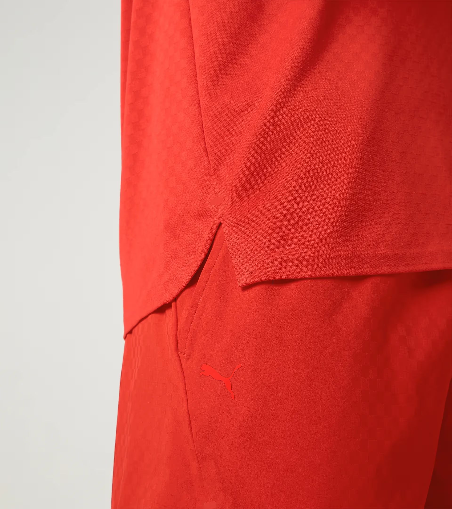 Sports-Tex Jacquard Polo Shirt Red