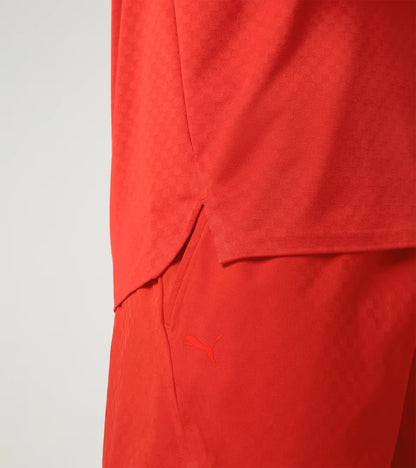Sports-Tex Jacquard Polo Shirt Red