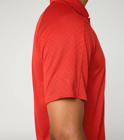 Sports-Tex Jacquard Polo Shirt Red