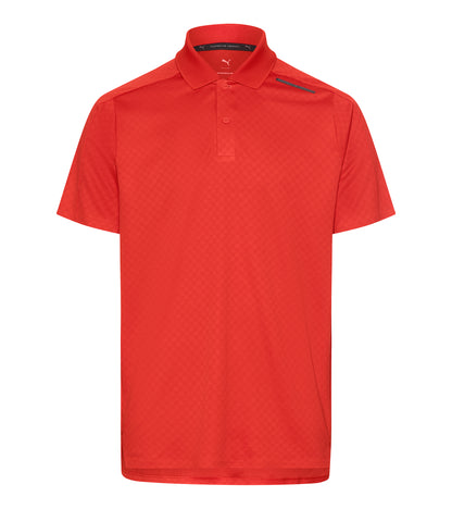 Sports-Tex Jacquard Polo Shirt Red