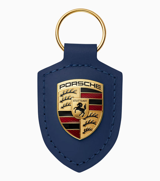 CNY Porsche Crest Key Ring - Navy