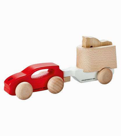 Cayenne Wooden Car with Horse Trailer