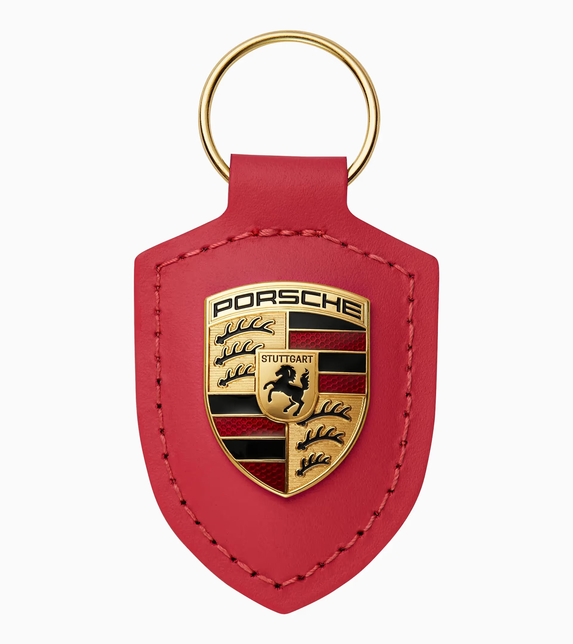 Porsche Crest Key Ring - Red