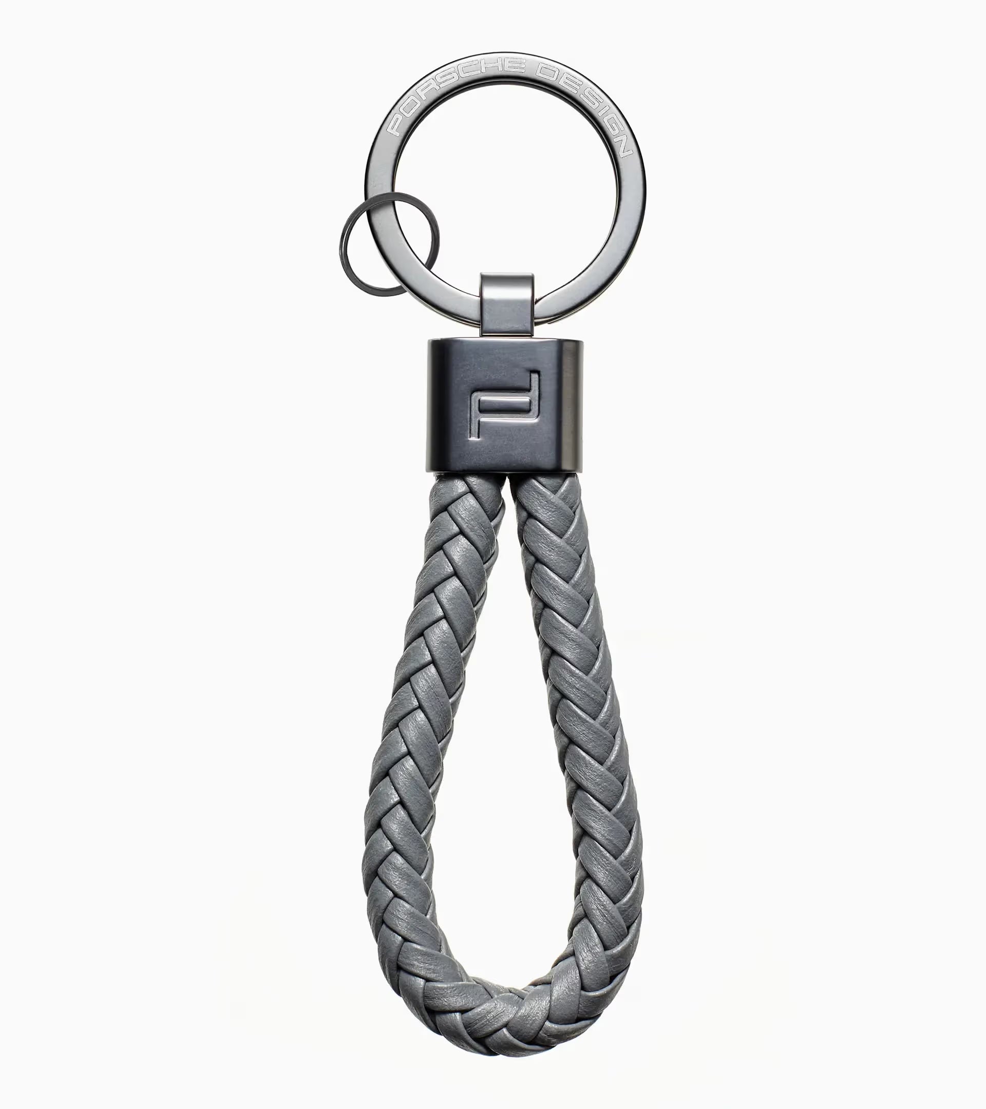 Key Ring Leather Cord - Anthracite