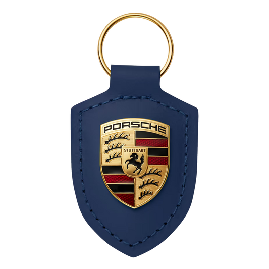 Porsche Crest Key Ring - Navy