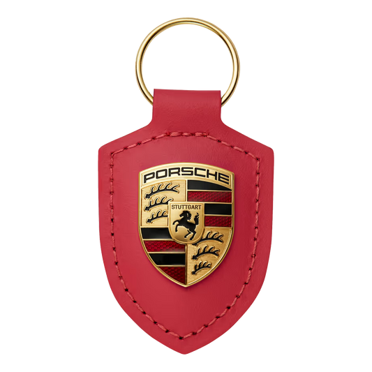 Porsche Crest Key Ring  Red