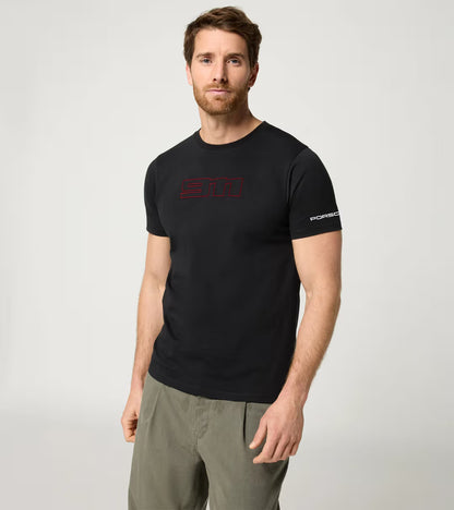T-shirt with 911 embroidery